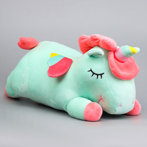 Мягкая игрушка Единорог с пледом, 50 см, цвет зелёный - Simaland фото 5