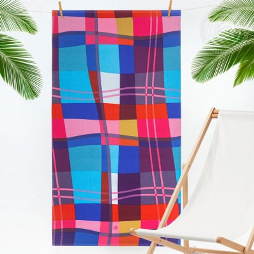 Каледония 80*150 Вафельные-Пляжные полотенца