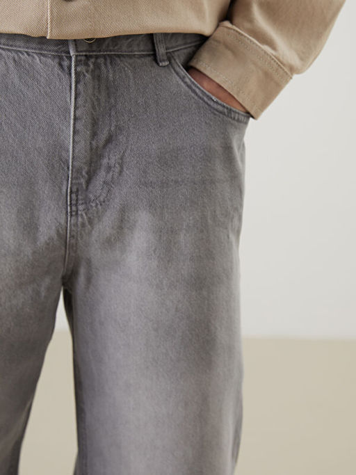 Loose Fit Erkek Jean Pantolon