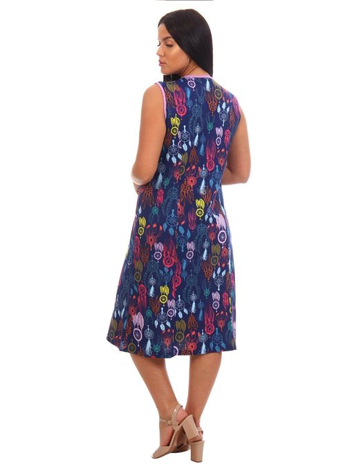 Калинка сарафан женский, темно-синий - Lovetex фото 6