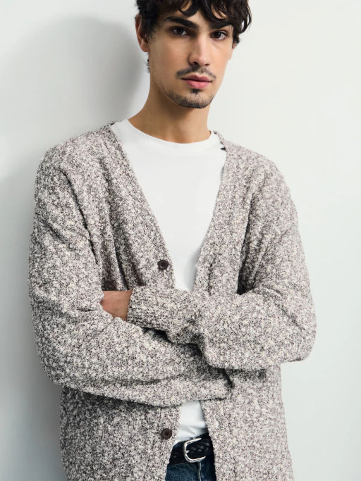 Вязаный кардиган из хлопка / Zarina  фото 2