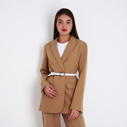 Ремень женский, ширина 2,4 см, пряжка металл, цвет белый - Simaland фото 3