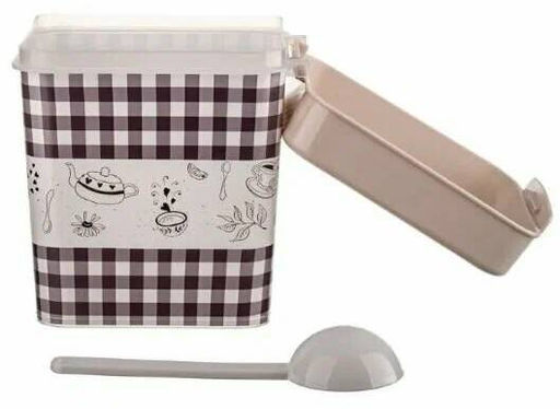 Цена за 2 шт. Ёмкость "Плетёнка" (чай) 1,2л. с ложкой М4830