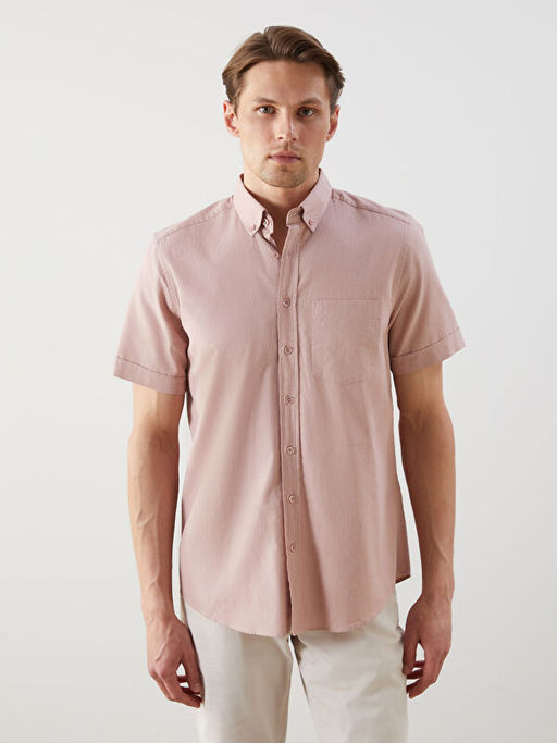 Regular Fit K?sa Kollu Arm?rl? Erkek G?mlek