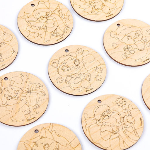 Заготовки для творчества на новый год «Шары», с карандашами