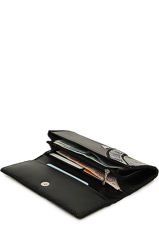 Кошелек с аппликацией ДС-1-137 черный - Protege фото 2