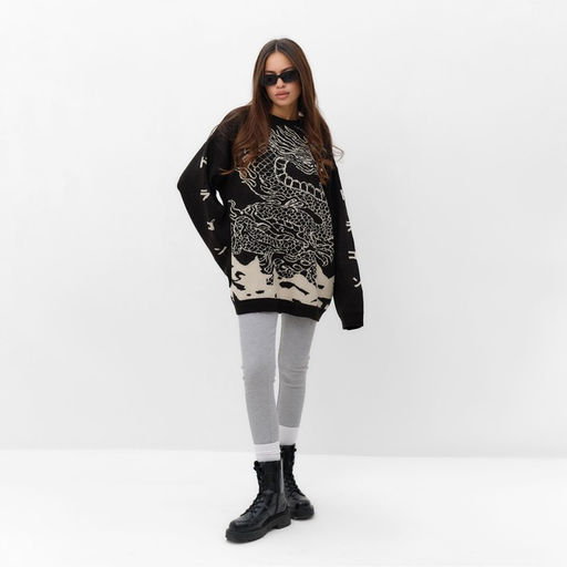 Джемпер женский MIST Dragon, чёрный, onesize (44-48)