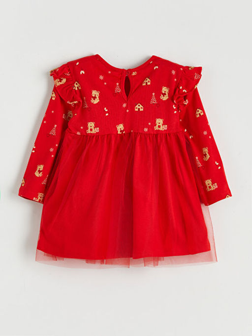 Bisiklet Yaka K?z Bebek T?t? Elbise