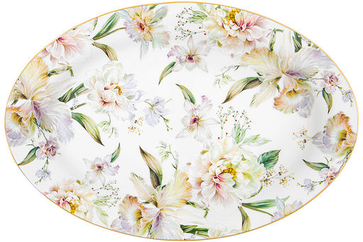 Блюдо овальное 35,5*24*2,3 см "Корнелия" NEW BONE CHINA