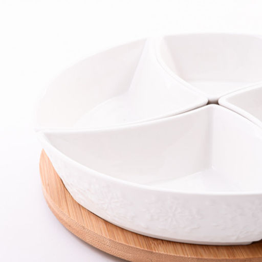 60320 Менажница 4 секции с подставкой LR (х16) - Mayer&boch фото 7