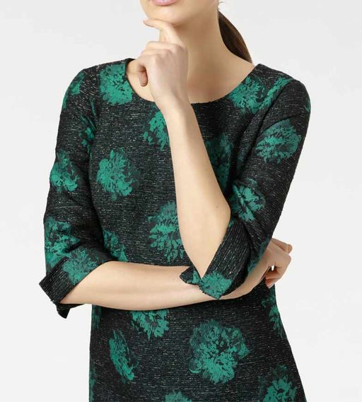 Платье, черно-зеленое - Patrizia dini фото 6