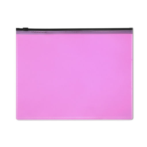 Набор папок-конверт на ZIP-молнии А4, 150 мкм, Calligrata Neon, c черной молнией, неон, 4 штуки, микс  фото 8