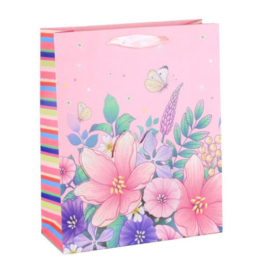 Цена за 12 шт. Пакет подарочный 23,5х19,5х8 / 8821S /уп 12/720/ (Голубой) - Галеонтрейд фото 5