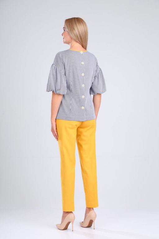 Костюм Gamma & Gracia 474 медовый белый синяя полоса  фото 3