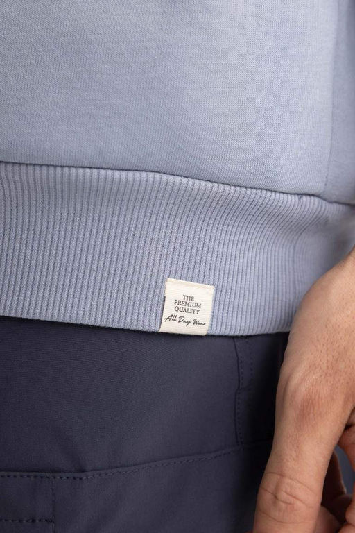 Базовый свитшот Oversize с круглым вырезом - Defacto фото 7