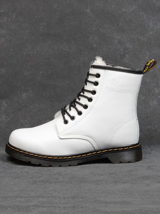 04-MB6021-2 WHITE Ботинки зимние женские (натуральная кожа, натуральный мех) - Фабричный китай фото 21