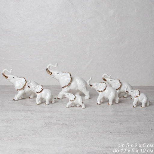 Статуэтка Слоны набор 7 штук / B999 /уп 12/ - Галеонтрейд фото 4