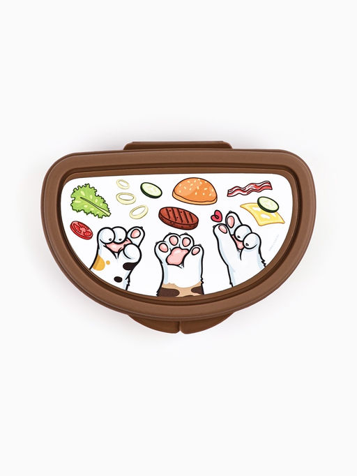 Бутербродница «Лапки», 14×10×4 см