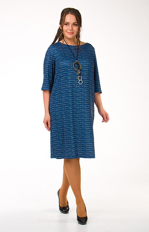 1857/1 платье из меланжевого трикотажа - Ckc collections фото 2