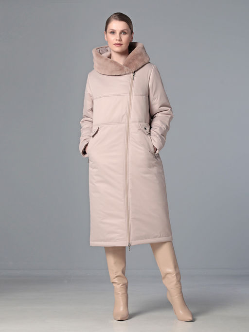 25409 Пальто бежевый - Dizzyway фото 2