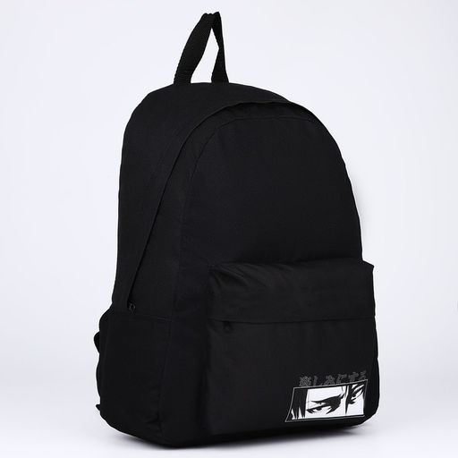 Рюкзак текстильный Аниме, с карманом, 29х12х40, чёрный - Nazamok фото 7