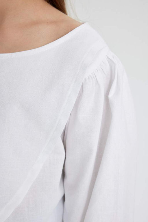 Блузка с коротким рукавом для девочки - Defacto фото 8