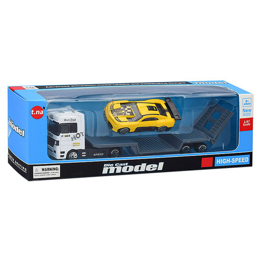 Автовоз с гоночной машиной, в коробке