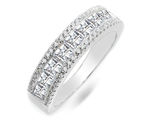 Кольцо из серебра куб.циркон., МЦВА68