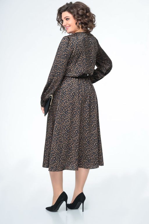 Платье Swallow 484 шоколадный ибрис фото 3