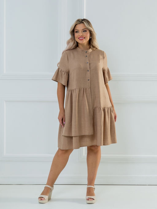 Платье 1247 темно-песочный - Novita фото 5