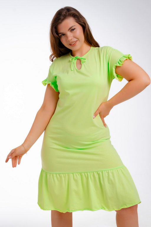 Платье женское из кулирки Чейси 2 неон