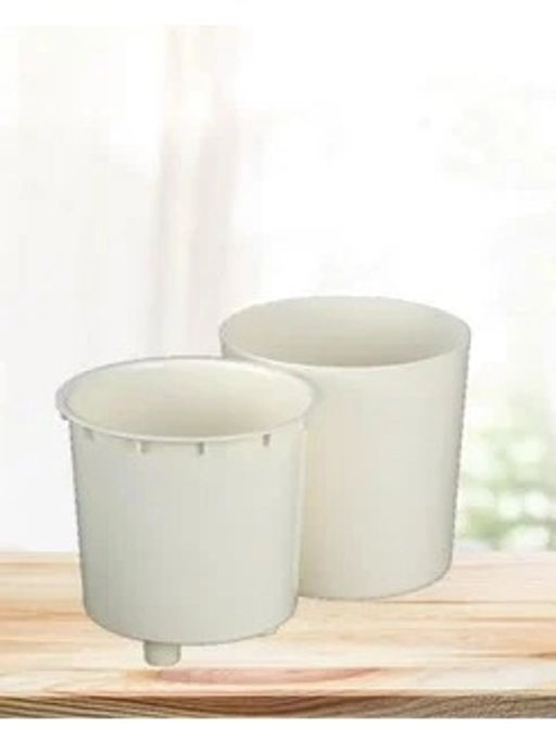 Горшок для цветов 3,9л d182 h180мм молочный Genius - Полимербыт фото 3