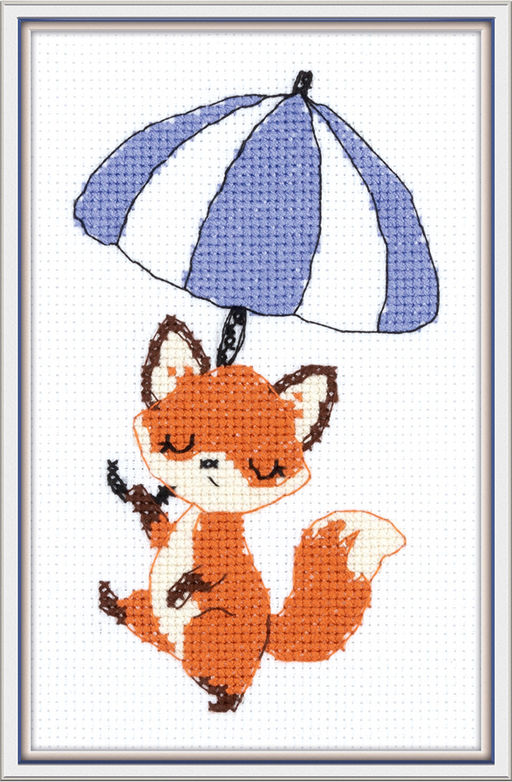 Klart набор для вышивания 12-070 Прогулка под зонтом 11 х 16.5 см