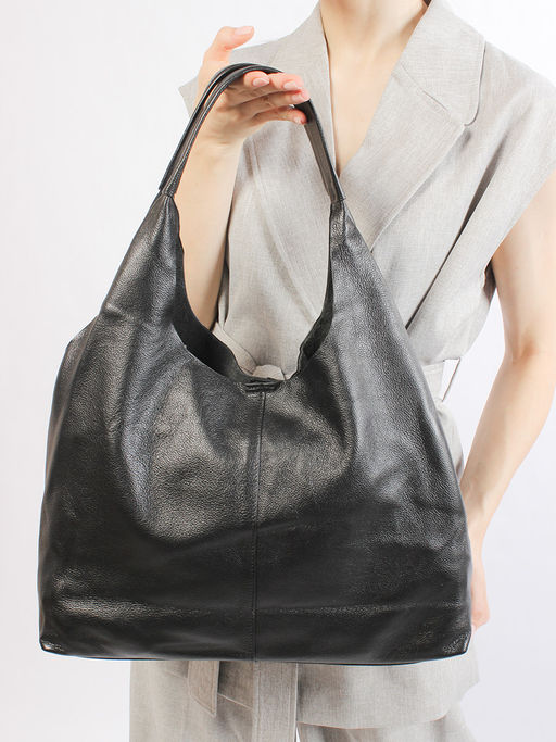 LACCOMA сумка НИ8550-черный натуральная кожа