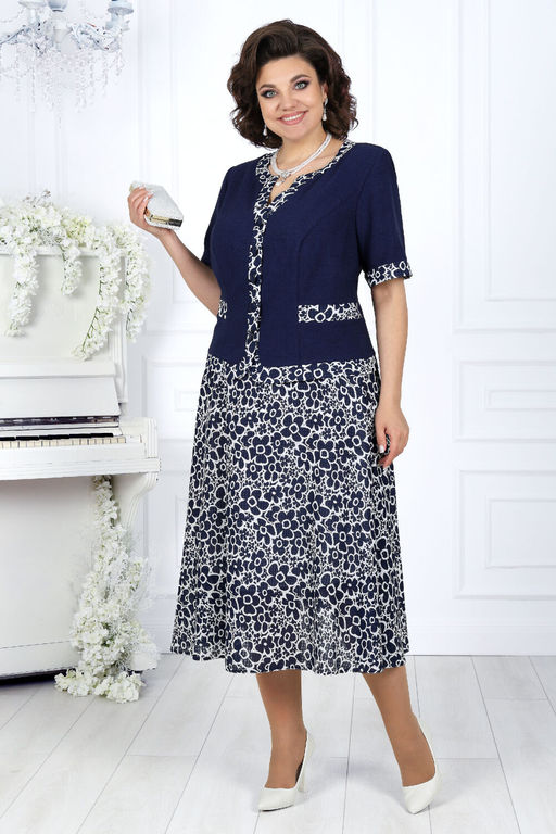 Платье Ninele 7431-Р темно-синий - Mira fashion фото 162