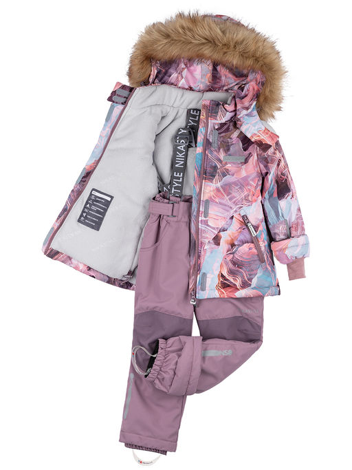 Костюм 7з1224 кофе/орхидея - Nikastyle фото 8