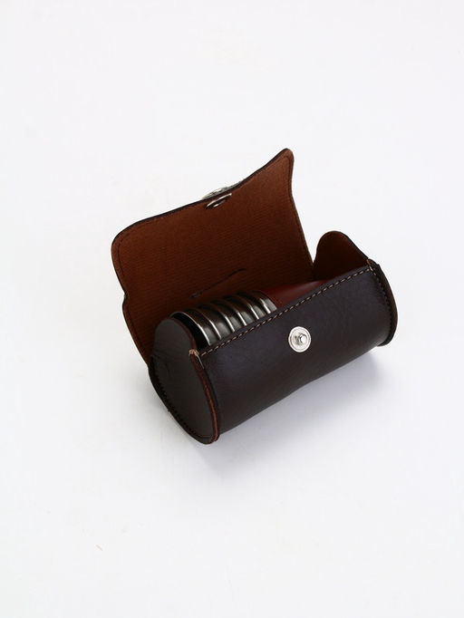 Стопки в чехле Герб, нержавеющая сталь, набор 6 шт. ? 75 мл