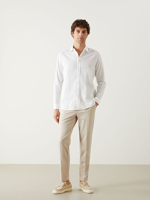 Slim Fit Uzun Kollu Arm?rl? Erkek G?mlek