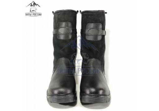 Монголки высокие черные, литая подошва