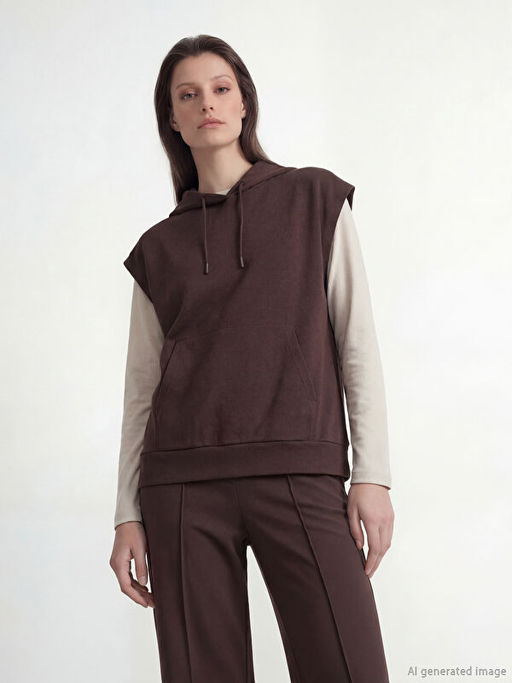 Kanguru Cepli Soft Touch Oversize Kad?n Hoodie