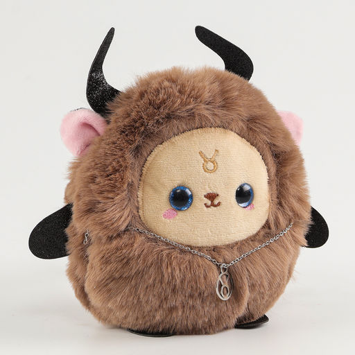 Мягкая игрушка «Зодиаки: Телец», с кулоном, 17 см