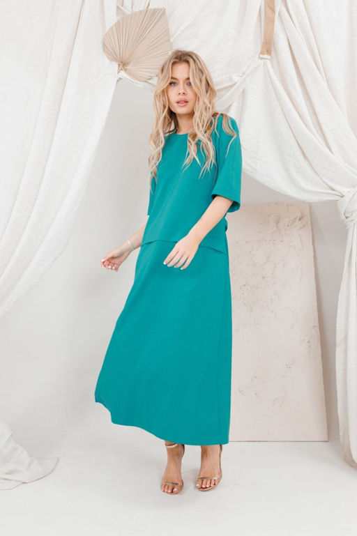 Платье AMORI 9682 бирюза  фото 3