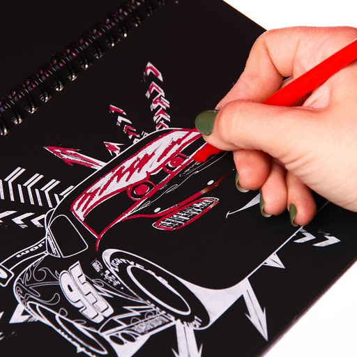 Набор для творчества с заданиями Гравюры. Тачки, 8 гравюр, Дисней - Disney фото 2