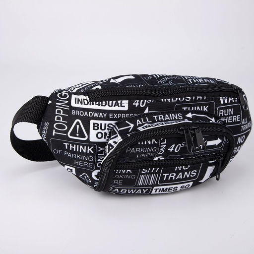 Сумка поясная на молнии, наружный карман, цвет чёрный - Nazamok фото 5