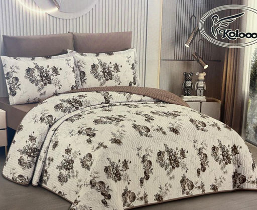 Одеяло стеганное с простыней на резинке и наволочками 2шт Koloco 192-1 192-1/08