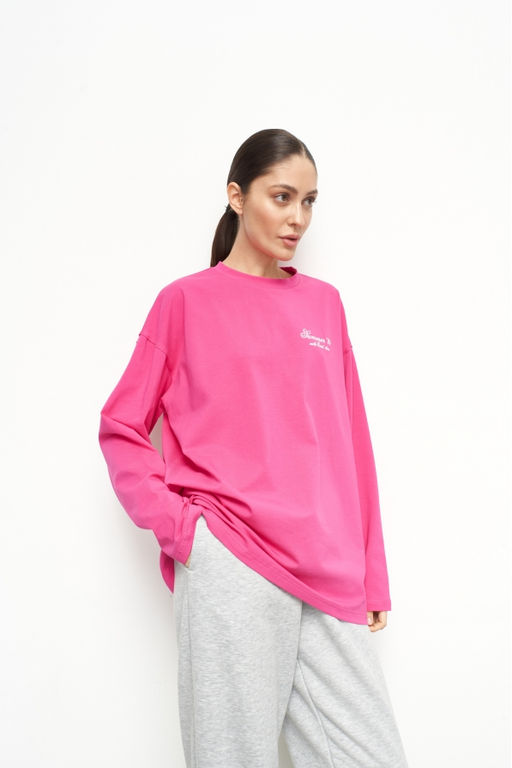Лонгслив Summer24 Hot pink