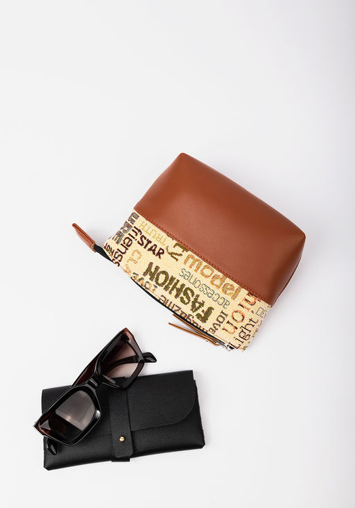 Косметичка Модель №1647 | гобелен | гладкий | цветной | Буквы | 34045 - L-craft фото 2