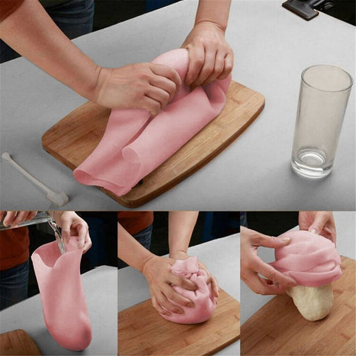 Мешок для замешивания теста Доляна Бронк, 35?22 см, белый  фото 3