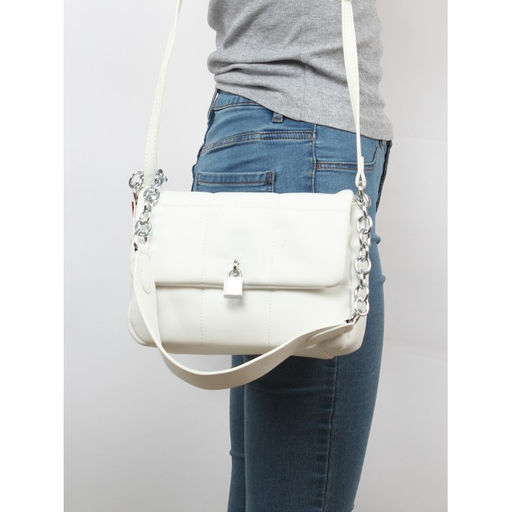 Сумка женская искусственная кожа XHD-12811, 1отд, плеч/ремень, белый SALE 260553 - Adelia фото 5