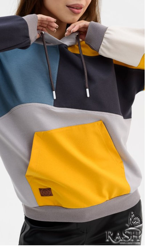 Худи "Колорблок" Цвет:как на фото
